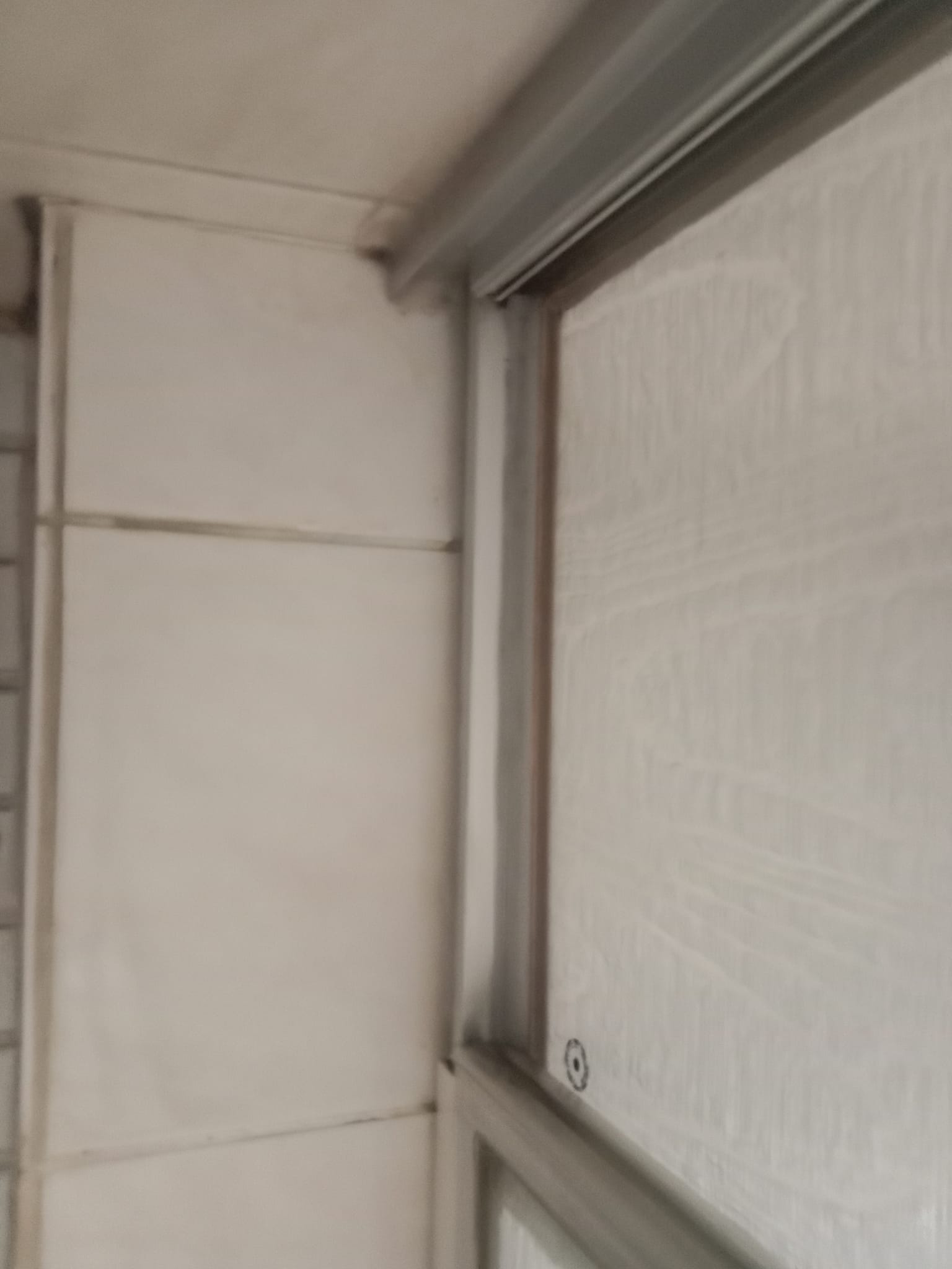Spotless clean window frame after cleaning